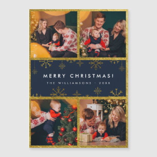4 Photo Joyeux Noël Huile d'or et neige