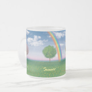 4 saisons VERRE FROSTED Boire mug