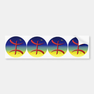 4 stickers carosserie automobile berbere amazigh