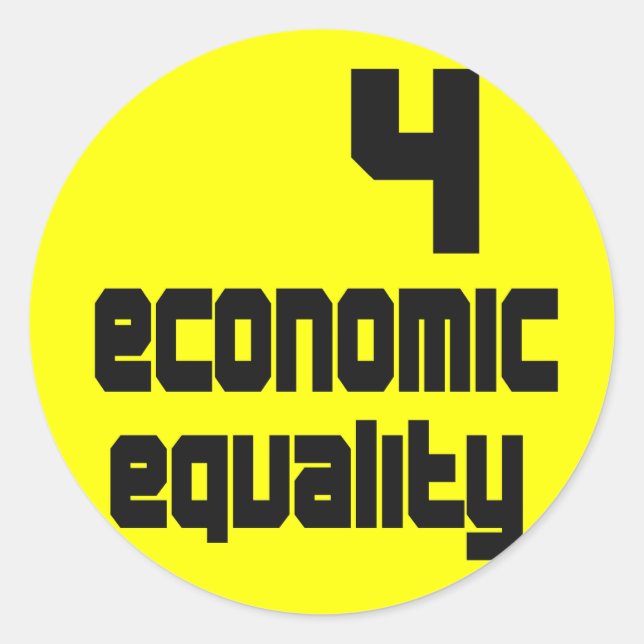 4 Stickers Égalité Économique (Devant)