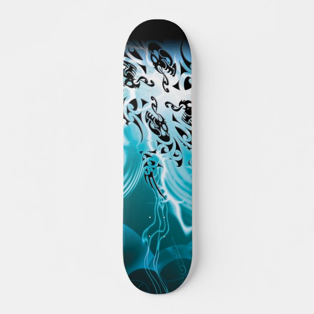 4 Vents Maori Design Skateboard Deck (Devant)