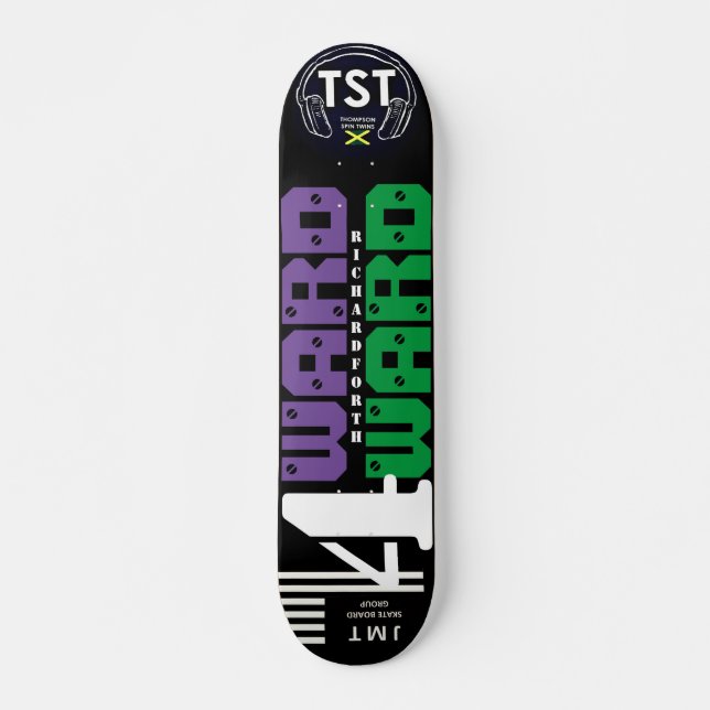4 WARD KC/CBAR Planche de Skateboard 7 3/4" (Devant)