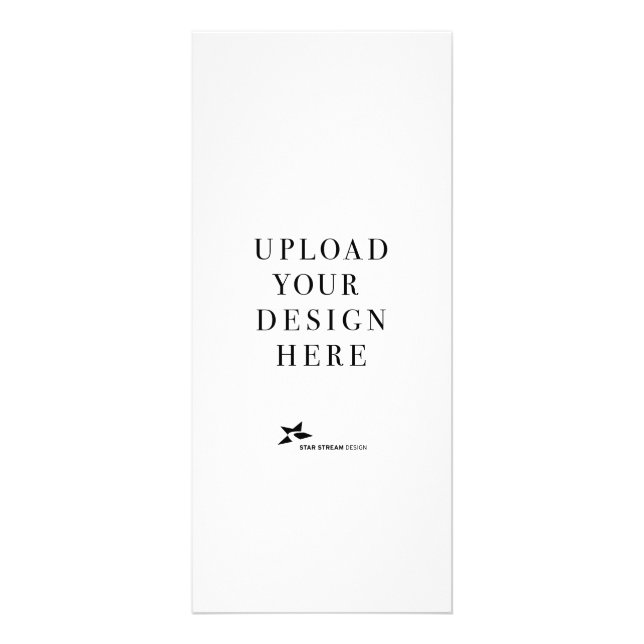 4 x9 Portrait Rack ou carte de menu (Devant)