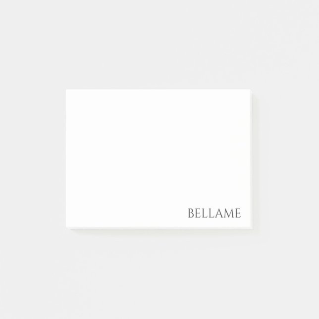 4" x 3" notes de post-it (Devant)