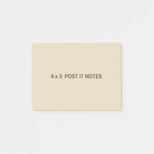 4 x 3 notes de post-it faites sur commande