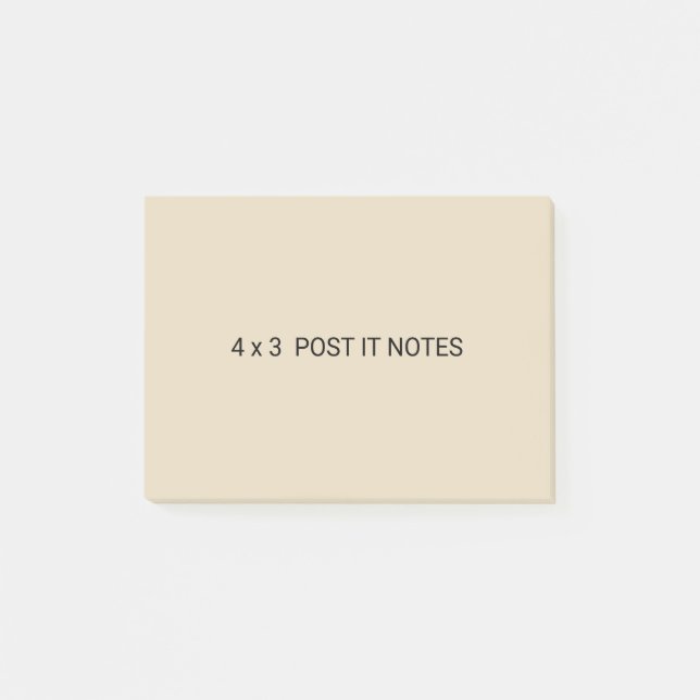 4 x 3 notes de post-it faites sur commande (Devant)