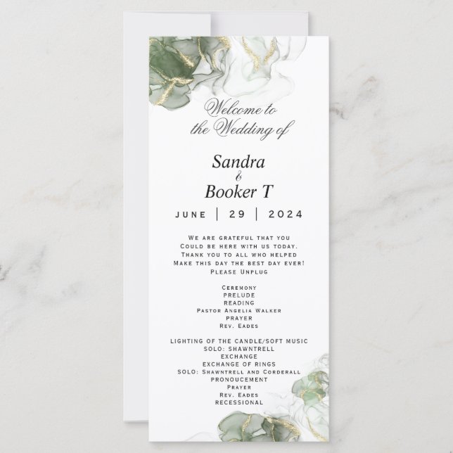 4Abstrait Gold Muted Sage Vert (Devant)