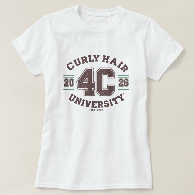 4C Curly Hair Texture Appreciation Custom T-shirt (Design devant)