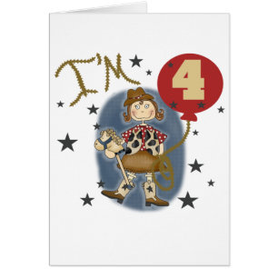 4e Cowgirl Tshirts et cadeaux d'anniversaire