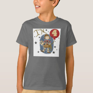 4e Cowgirl Tshirts et cadeaux d'anniversaire