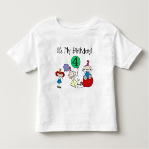 4e Stick Kids Party Anniversaire Tshirts et cadeau