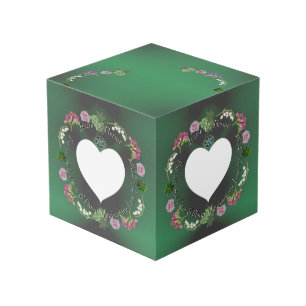 4ème anniversaire de fruits et fleurs Cube photo