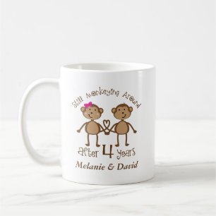 4ème Anniversaire de mariage son sien tasse de