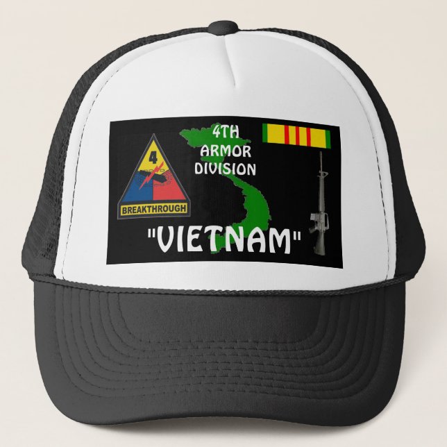 4ème Casquettes de boule de vétéran du Vietnam de (Devant)