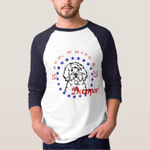 4ème patriotique du T-shirt de longueur des 3/4