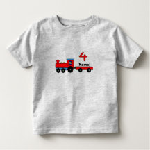 4ème T-shirt de train personnalisé par