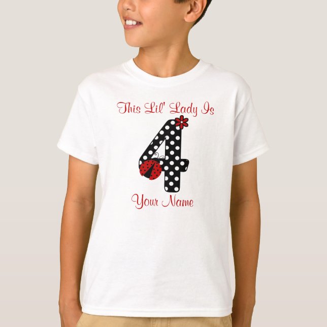 4ème T-shirt personnalisé par coccinelle (Devant)