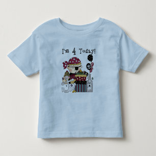 4ème T-shirts et cadeaux de pirate d'anniversaire
