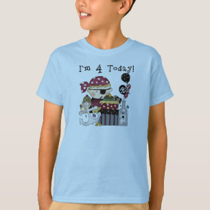 4ème T-shirts et cadeaux de pirate d'anniversaire