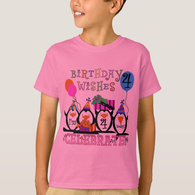 4èmes T-shirts et cadeaux d'anniversaire de (Devant)