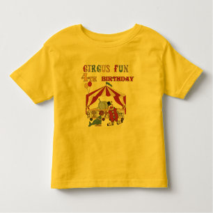 4èmes T-shirts et cadeaux d'anniversaire de cirque