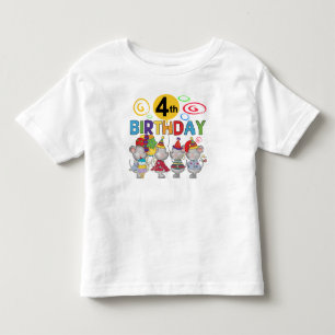 4èmes T-shirts et cadeaux d'anniversaire de souri