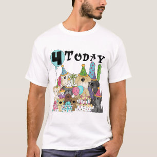 4èmes T-shirts et cadeaux de coup d'anniversaire
