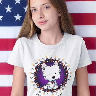4JUILLET USA Westie T-Shirt