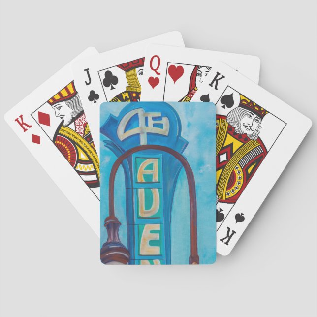 4th Ave. Cartes de jeu de marquis (dos)