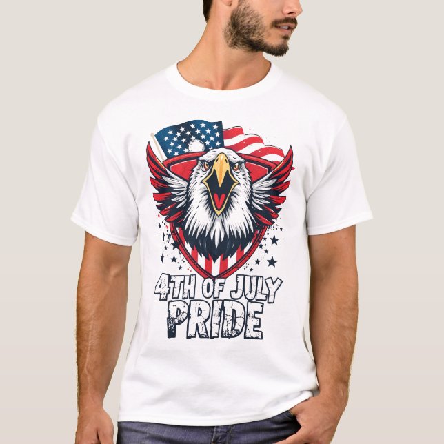4th of July Pride | Independence Day T-Shirt (Devant)
