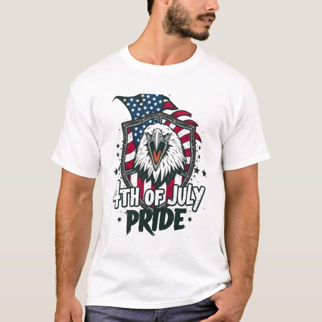 4th of July USA Pride T-shirt (Devant)