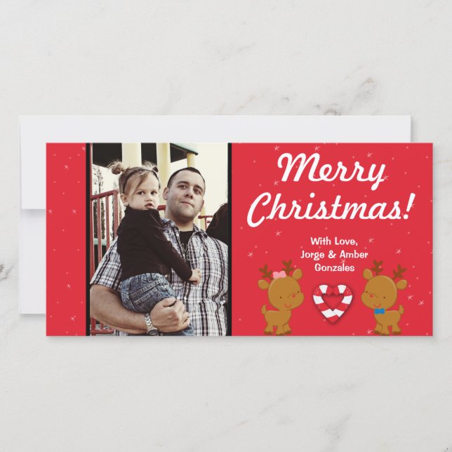 4x8 Carte photo des ornements de Noël (Devant)