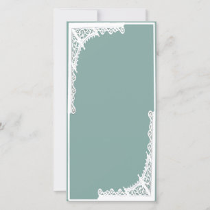 4x8 CARTON D'INVITATION DE MARIAGE, SAPHIR ET BLAN