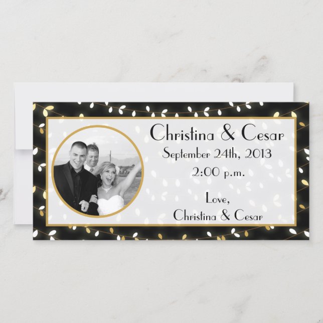 4x8 Fiançailles Photo Faire-part Été L (Devant)