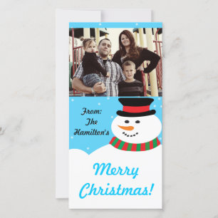 4x8 Snowman Carte photo