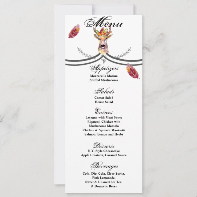 4x9.25 Cartes de menu Les Xsolids gardent leur for (Devant)