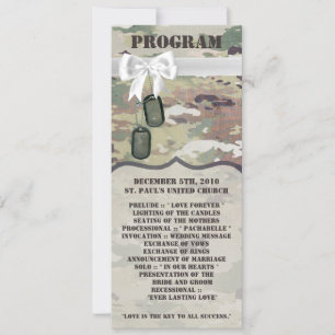 4x9.25 Cartes de programme Armée OCP Camo Camo Uni