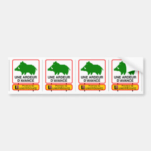 4x Petit STICKER VOITURE - UNE ARDEUR D'AVANCE
