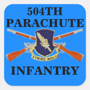 504E STICKERS D'INFANTERIE PARACHUTE