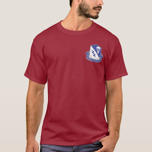 507th PIR + T-shirts aéroporté d'ailes (Devant)