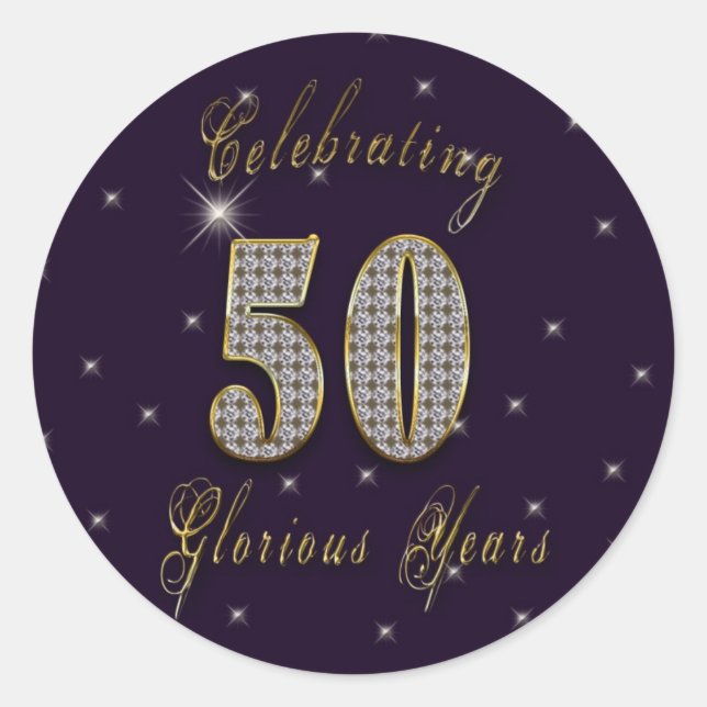 50 Années glorieuses - Stickers Célébration (Devant)