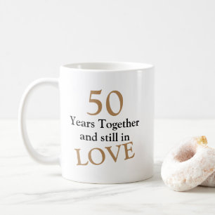 50 années personnalisables ensemble de tasse