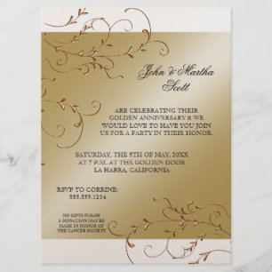 50 ans, 50e anniversaire Invitation