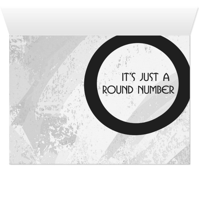 50 ans, anniversaire de naissance blanc (Intérieur Horizontal (Bas))