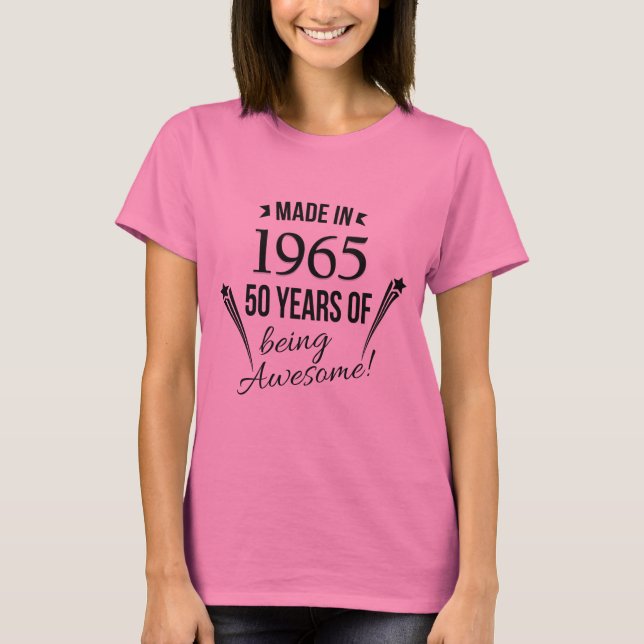 50 ans d'être T-shirt impressionnant (Devant)