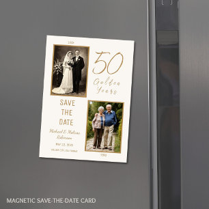 50 ans d'or Enregistrer la date Carte magnétique i