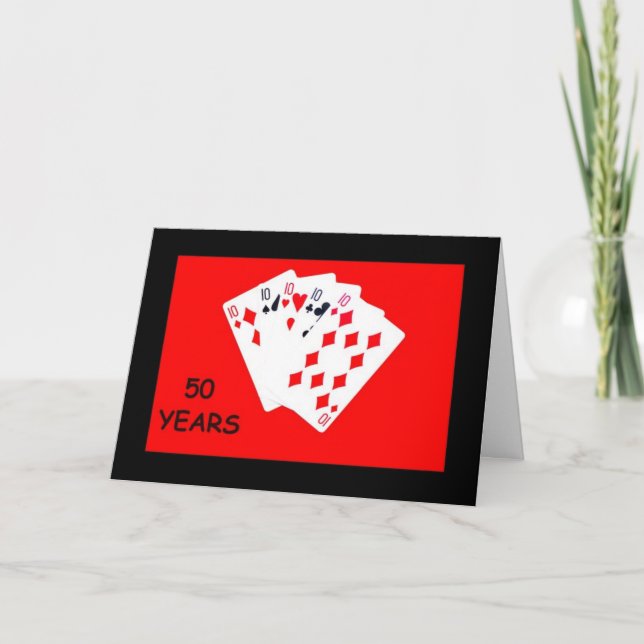 50 Ans Est Une Grande Carte Anniversaire (Devant)