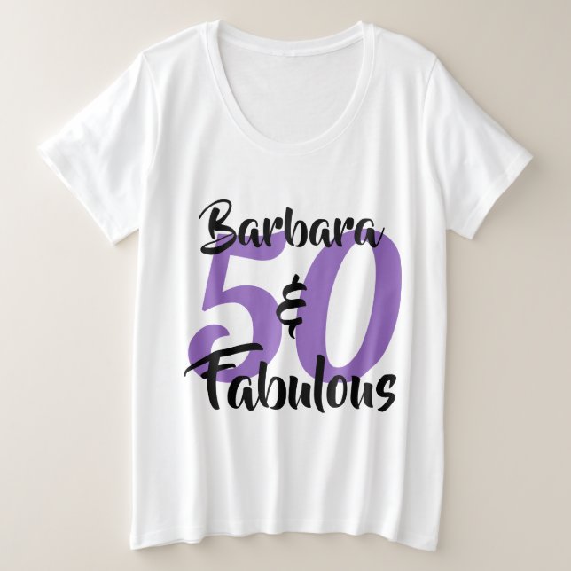 50 ans et Fabuleux Fête d'anniversaire personnalis (Design devant)