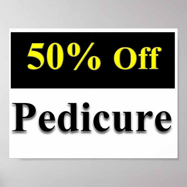 50% de réduction sur pédicure Poster Matte (Devant)