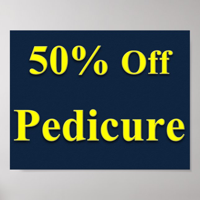 50% de réduction sur pédicure Poster Matte (Devant)